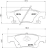 Колодка гальм. диск. JEEP GRAND CHEROKEE IV 3.6 V6 5.7 V8 2010 - задн. (вир-во) BREMBO P-37-016 (фото 1)