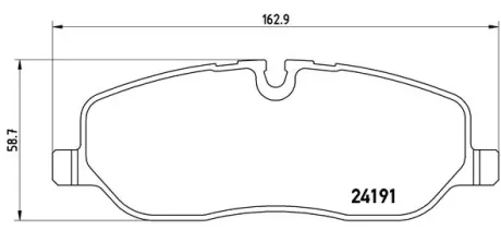 Колодка гальм. диск. передн. (вир-во) BREMBO P-44-014
