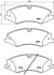 Колодка гальм. диск. LANDROVER DISCOVERY 09 -, RANGE ROVER 06 - передн. (вир-во) BREMBO P-44-022 (фото 1)