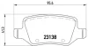Колодка гальм. диск. задн. (вир-во) BREMBO P-50-090 (фото 1)