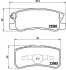 Колодка гальм. диск. MITSUBISHI GRANDIS, PAJERO II (V2_W, V4_W) задн. (вир-во) BREMBO P-54-031 (фото 1)