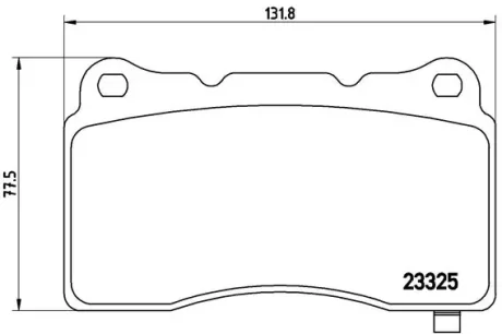 Колодка гальм. диск. передн. (вир-во) BREMBO P-59-079