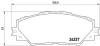 Колодка гальм. диск. TOYOTA RAV 4 передн. (вир-во) BREMBO P-83-071 (фото 1)