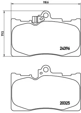 Колодка гальм. диск. LEXUS GS передн. (вир-во) BREMBO P-83-072 (фото 1)