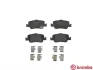 Колодка гальм. диск. TOYOTA AURIS, COROLLA задн. (вир-во) BREMBO P-83-080 (фото 2)