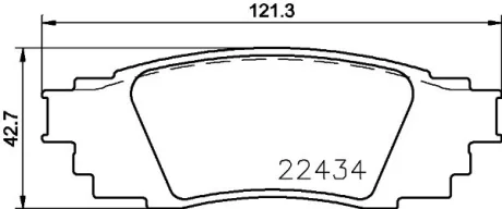 Колодка гальм. диск. TOYOTA CAMRY задн. (вир-во Brembo) BREMBO P-83-160