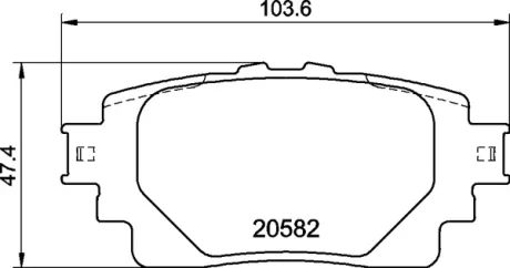 Колодка гальм. диск. задн. (вир-во) BREMBO P-83-174