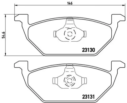Колодка гальм. диск. AUDI A3, SEAT CORDOBA, SKODA, VW передн. (вир-во) BREMBO P-85-041