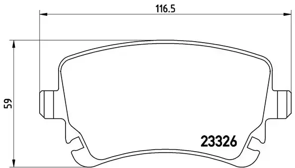 Колодка гальм. диск. AUDI, VW T5 задн. (вир-во) BREMBO P-85-076 (фото 1)