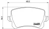 Колодка гальм. диск. AUDI Q3, VW PASSAT, TIGUAN задн. (вир-во) BREMBO P-85-109 (фото 1)