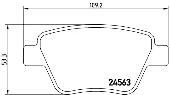 Колодка гальм. диск. SKODA OCTAVIA, YETI задн. (вир-во) BREMBO P-85-114 (фото 1)