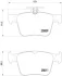 Колодка гальм. диск. VW GOLF VII 2.0 2013,AUDI A3 2012 задн. (вир-во) BREMBO P-85-124 (фото 1)
