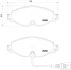 Колодка гальм. диск. SKODA OCTAVIA 1.2-2.0TDI 2012-, VW GOLF VII 1.2-2.0TDI 2012 - передн. (вир-во B BREMBO P-85-126 (фото 1)