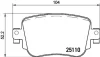 Колодка гальм. диск. SKODA OCTAVIA 1.8 2.0 2012-,SEAT LEON 2012- задн. (вир-во) BREMBO P-85-135 (фото 1)