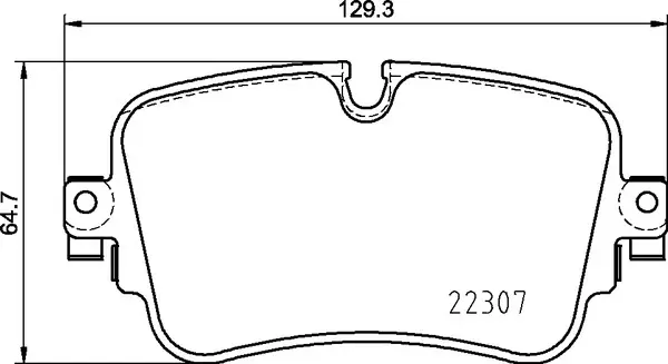 Колодка гальм. диск. AUDI A6, A7, A8, Q7, Q8 задн. (вир-во) BREMBO P-85-161 (фото 1)
