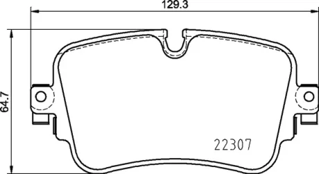 Колодка гальм. диск. AUDI A6, A7, A8, Q7, Q8 задн. (вир-во) BREMBO P-85-161