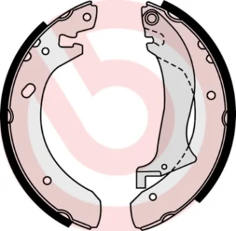 Колодка гальм. барабан. задн. (вир-во) BREMBO S-44-504