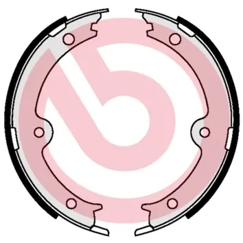 Колодка гальм. барабан. задн. (вир-во) BREMBO S-83-564 (фото 1)