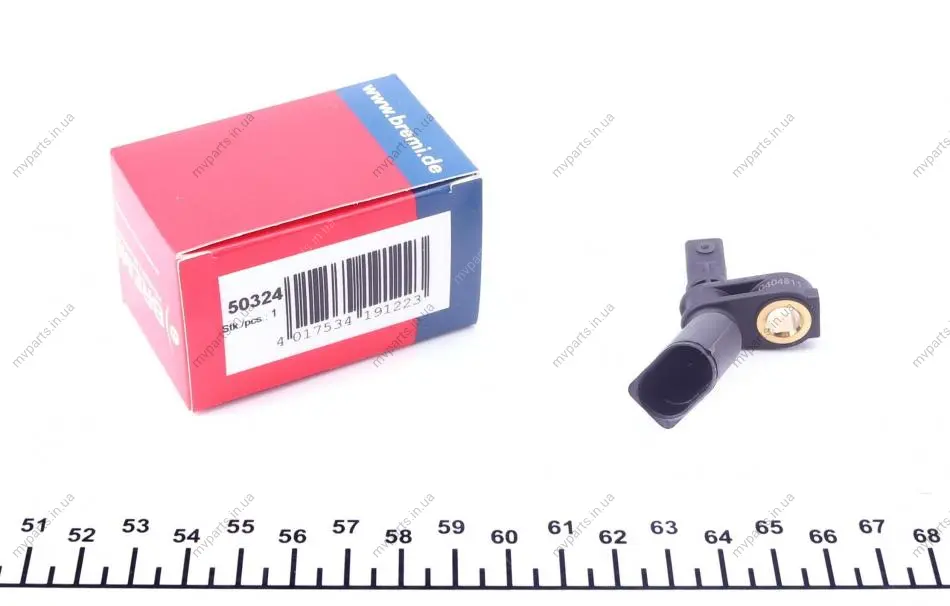 Датчик ABS (передній) VW Touran/Tiguan/Audi A3 12- (R) BREMI 50324 (фото 1)