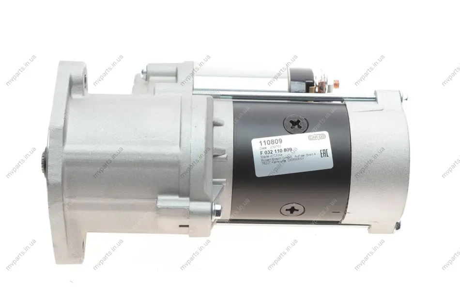 Стартер Mitsubishi Colt II-III/Galant IV-VII/Lancer III-V/Pajero II 1.8D-2.6D 80-07 (2kw) (z=10/12/13) = 110809 HC- F 032 110 809 CARGO F-032-110-809 (фото 1)
