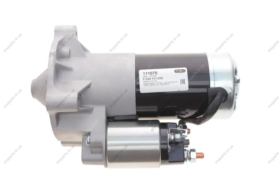 Стартер Citroen Berlingo 1.8-2.0 D/HDI 96-11/Suzuki Vitara 1.9 D 95-99 (1.7kw) (z=10/11/12/13) = 111070 HC- F 032 111 070 CARGO F-032-111-070 (фото 1)
