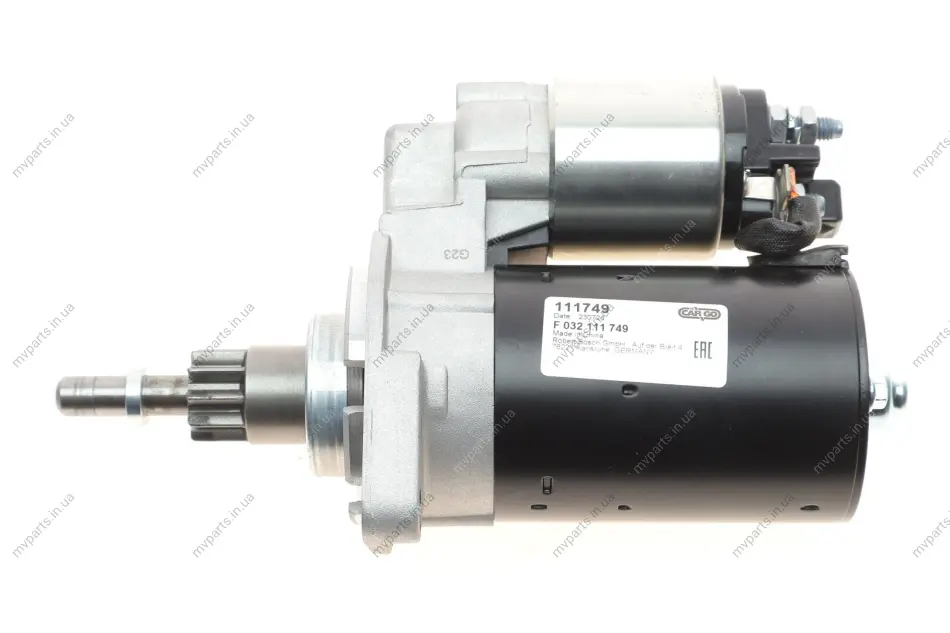 Стартер Audi A3 1.8 96-03/Ford Galaxy I 2.0i 95-06/Seat Ibiza II 2.0 i 16V (1.1kw) (z=10) = 111749 HC- F 032 111 749 CARGO F-032-111-749 (фото 1)