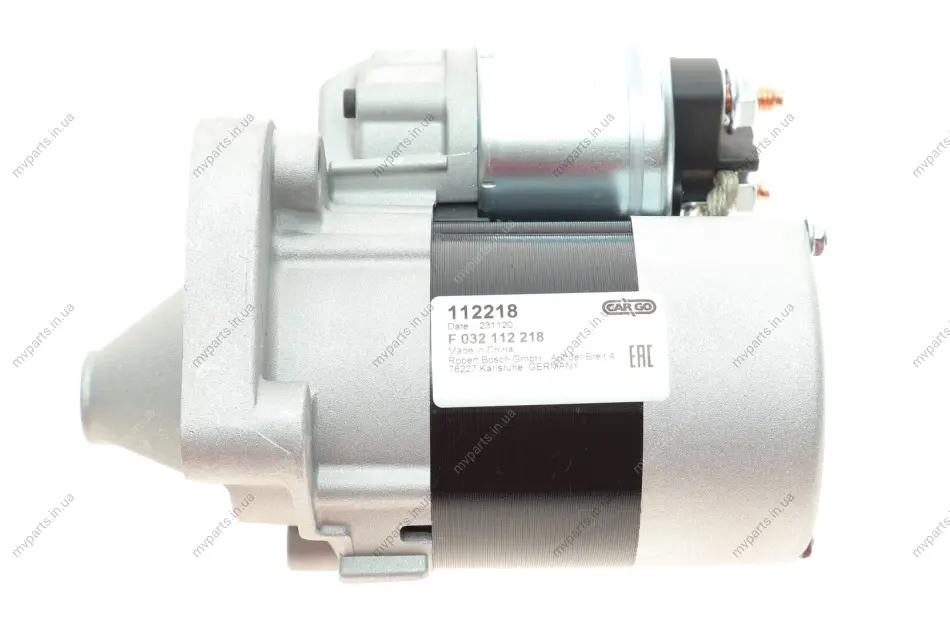 Стартер Renault Clio/Kangoo/Megane/Scenic/Dacia Dokker/Duster 1.4-1.6 97- (1kw) (z=8/9) = 112218 HC- F 032 112 218 CARGO F-032-112-218 (фото 1)