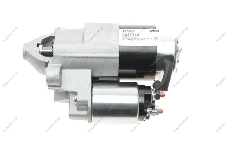 Стартер Renault Kangoo/Clio II/III/Megane/Scenic II/Dacia Logan 1.5dCi 01- (12V/1.4kw) (z=12) = 113927 HC- F 032 113 927 CARGO F-032-113-927 (фото 1)