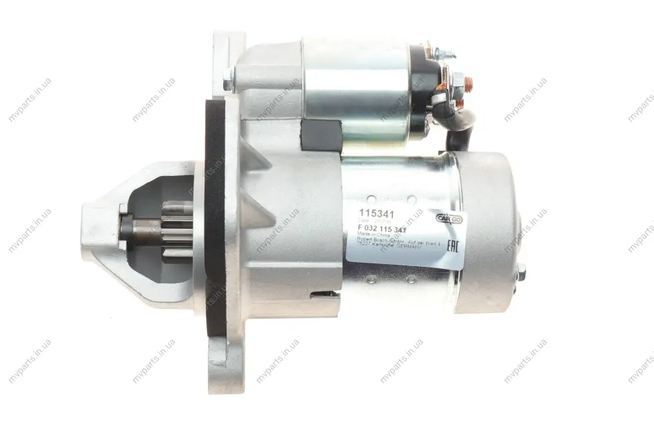 Стартер Renault Megane III/Scenic III 2.0 0-16 (12V/1.0kw) (z=10) = 115341 HC- F 032 115 341 CARGO F-032-115-341 (фото 1)