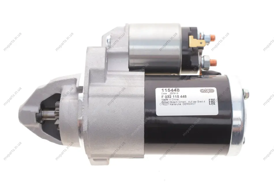 Стартер Mitsubishi Lancer VII/VIII 07-/Asx 10-/Outlander II/III 1.8-2.4 06- (12V/1.4kw) (z=8) = 115448 HC- F 032 115 448 CARGO F-032-115-448 (фото 1)