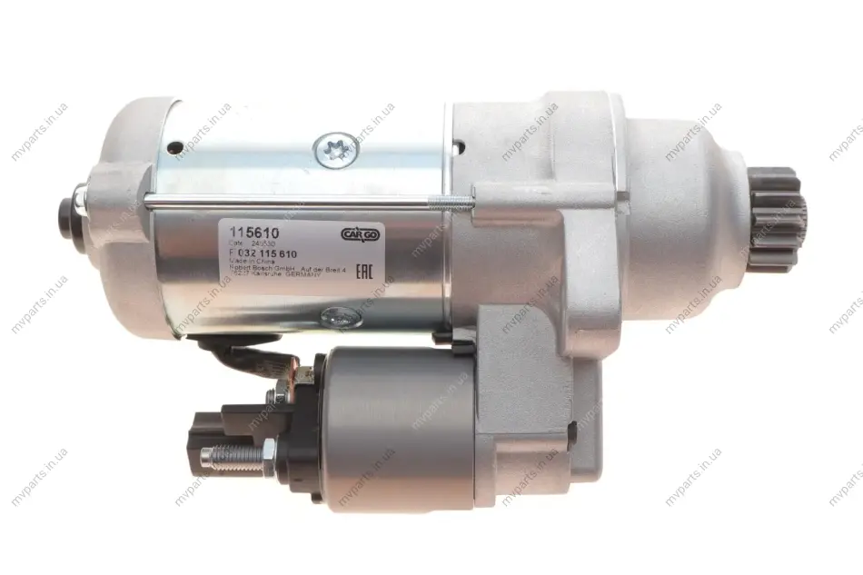 Стартер VW Caddy III/Golf/Passat 1.6 TDI 09- (12V/2kw) (z=13) = 115610 HC- F 032 115 610 CARGO F-032-115-610 (фото 1)