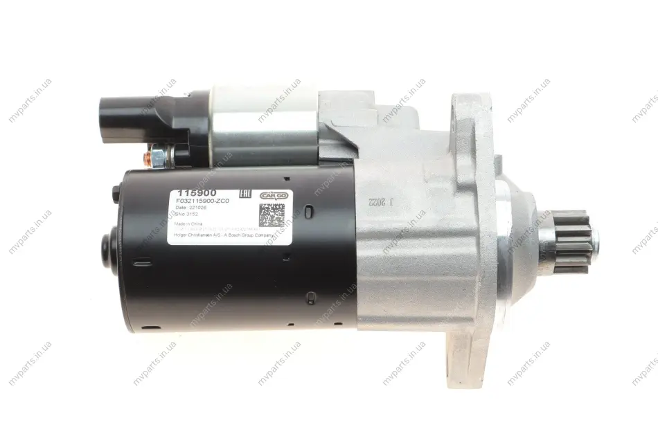Стартер Audi A3/Q3/VW Passat 1.8/2.0 12- (12V/1.1kw) (z=11) = 115900 HC- F 032 115 900 CARGO F-032-115-900 (фото 1)