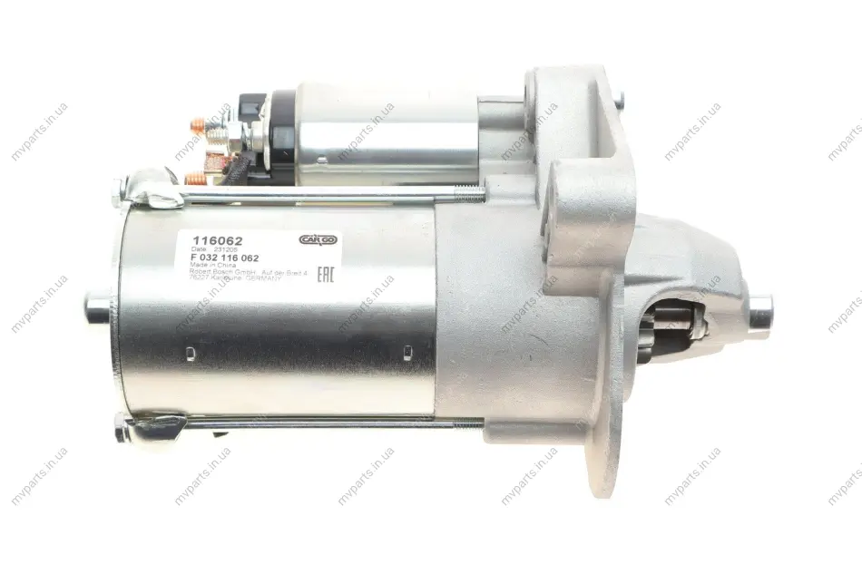 Стартер Ford Focus 04-/Transit Connect 1.5/1.6TDCi 13-/Volvo S40/V50 1.6D 05-12 (12V/1.2kw) (z=11) = 116062 HC- F 032 116 062 CARGO F-032-116-062 (фото 1)