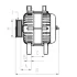 Генератор Ford Transit Custom 2.0 EcoBlue 15-23 (14V/240A) = 116606 HC- F 032 116 606 CARGO F-032-116-606 (фото 1)