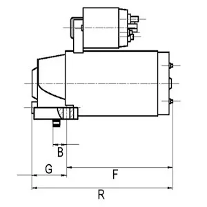 Стартер Mazda 3/6/CX-7 06-14 (12V/1.2KW) (z=11) = 116938 HC- F 032 116 938 CARGO F-032-116-938