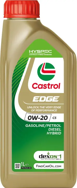 Олива моторна Castrol EDGE 0W-20 C5 (Каністра 1л) CASTROL 15F6E6 (фото 1)