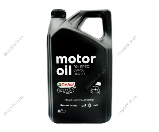 Олива 5W30 GTX RN-SPEC RN 720 (5L) (RN0720) CASTROL 7711943687 (фото 1)