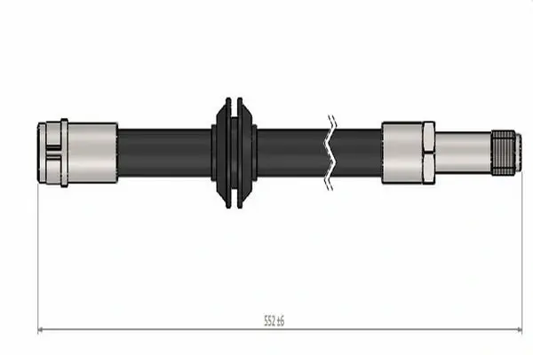 Шланг гальмівний (передній) MB Vito (W639) 03- (553mm) (M10x1mm) CAVO C900 405A Cavo C900-405A (фото 1)