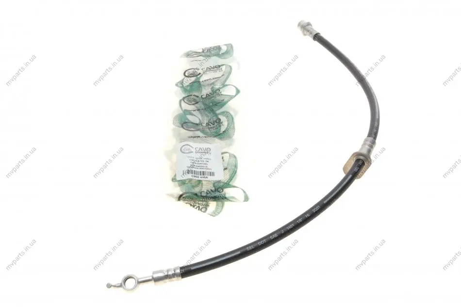 Шланг гальмівний (передній) Toyota Avensis/Corolla 1.4-2.4D 01-08 (L) CAVO C900 448A Cavo C900-448A (фото 1)