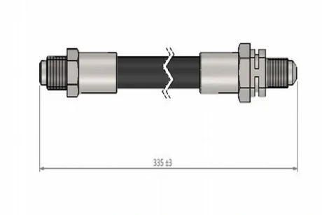 Шланг гальмівний (задній) Ford Fiesta 95-02 CAVO C900 469A Cavo C900-469A