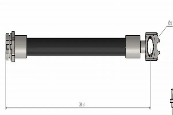 Шланг гальмівний (задній) Audi Q3/Seat Alhambra/VW CC/Passat/Sharan/Tiguan 07- CAVO C900 642A Cavo C900-642A (фото 1)