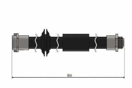 Шланг гальмівний (передній) MB M-class (W164)/GL (X164) 05- CAVO C900 679A Cavo C900-679A