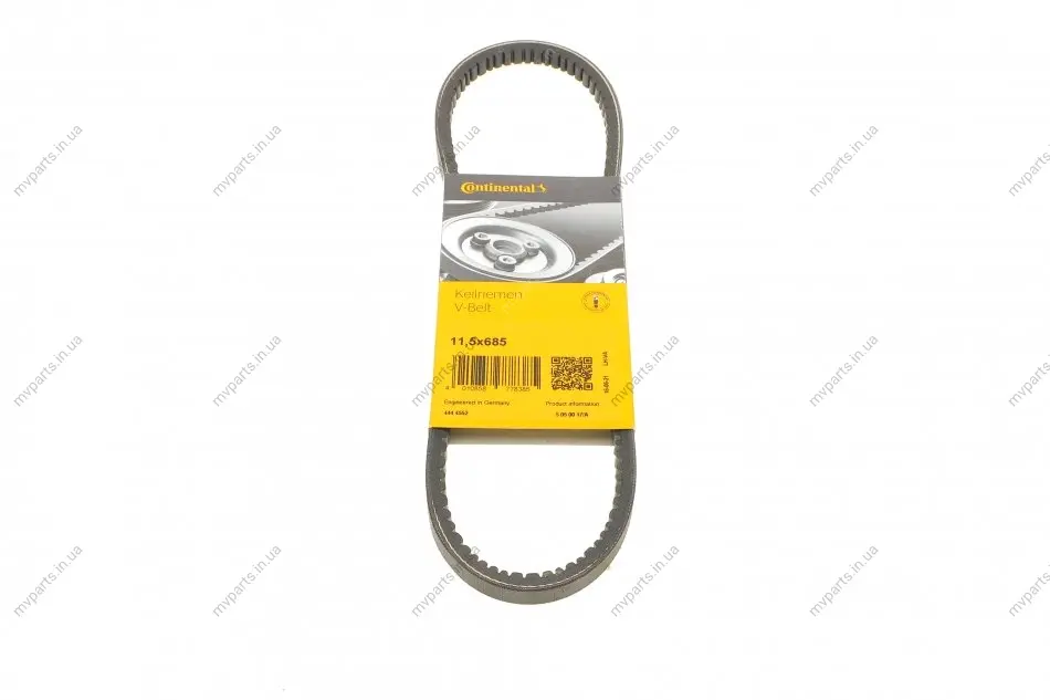 Ремінь генератора VW Caddy/Golf/Passat 1.6-2.0 91-99/Seat Ibiza/Toledo 1.6/2.0 93-02 CONTINENTAL 11,5X685Ld Contitech 11-5X685LD (фото 1)