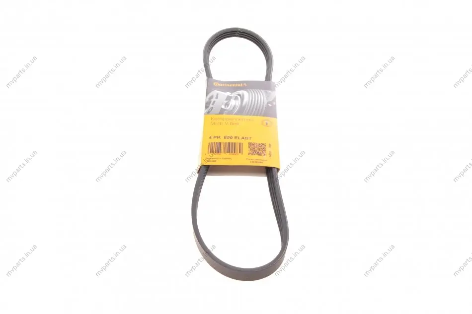 Ремінь генератора BMW 3 (E90)/5 (E60)/7 (E65/E66/E67) 2.5/3.0D 02-11 (4PK850) CONTINENTAL 4PK850 ELAST Contitech 4PK850-ELAST (фото 1)