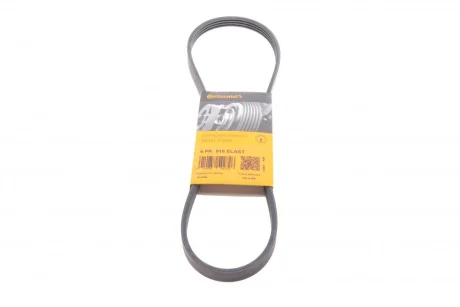 Ремінь генератора Renault Kangoo/Logan 1.4/1.6 04-/Lada Largus 1.6 12- CONTINENTAL 4PK916 ELAST Contitech 4PK916-ELAST