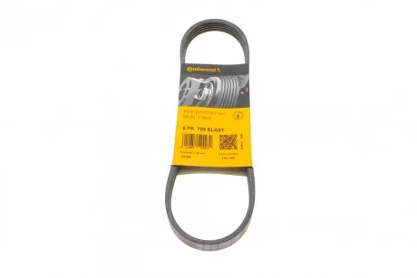 Ремінь генератора Ford C-Max/ Focus/ Volvo S40 1.8-2.0 06-12 CONTINENTAL 5PK705 ELAST Contitech 5PK705-ELAST