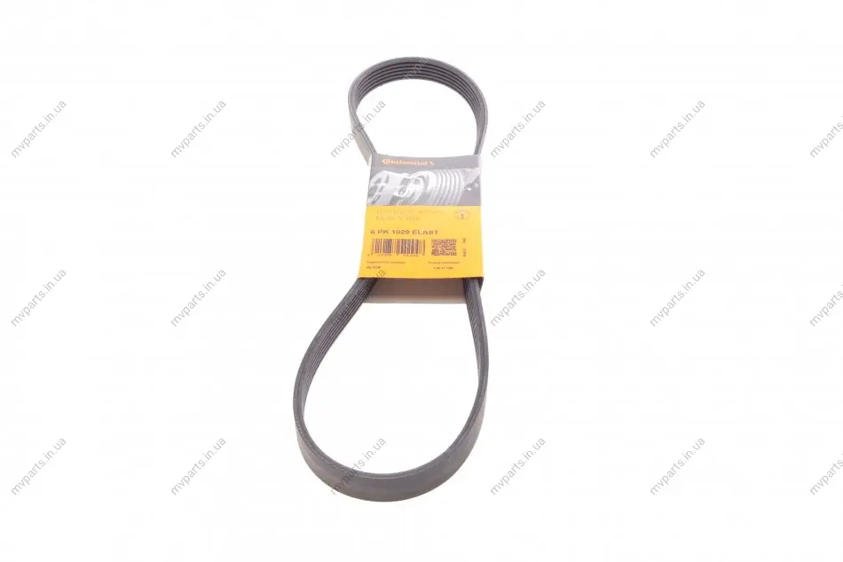 Ремінь генератора Ford Fiesta VI/Mondeo IV 08- CONTINENTAL 6PK1029 ELAST Contitech 6PK1029-ELAST (фото 1)