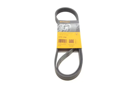 Ремінь генератора Renault Kangoo 1.9D 97-/Mazda 3/6/CX-5 2.2D 12-/Fiat Scudo 2.0 00-06 CONTINENTAL Contitech 6PK1190