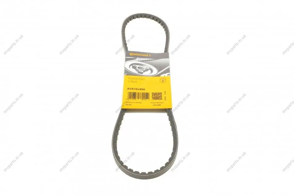 Ремінь генератора Nissan Terrano 2.4 93-07/BMW 3 (E30) 1.6/1.8 82-9/Audi 80 1.6/2.0 75-96 CONTINENTAL Contitech AVX10X900 (фото 1)