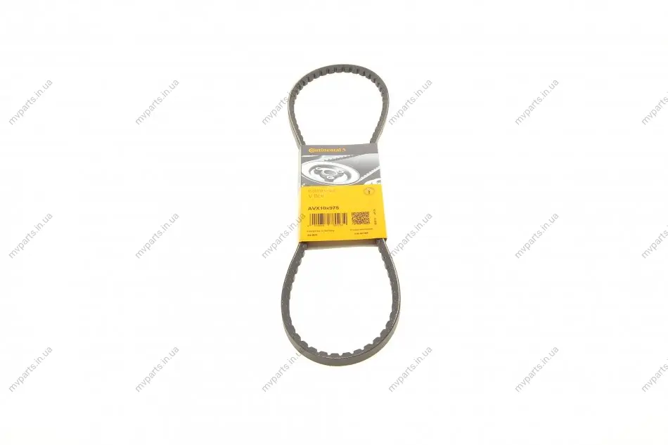 Ремінь генератора VW T4 1.9D/TD 90-03/Toyota Corolla/Land Cruiser 1.6i/2.4D 82-90 CONTINENTAL Contitech AVX10X975 (фото 1)